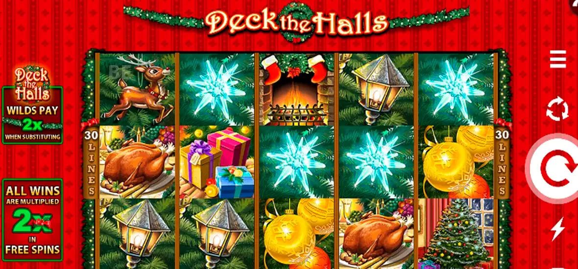 Deck the Halls онлайн слот игра - дизайн