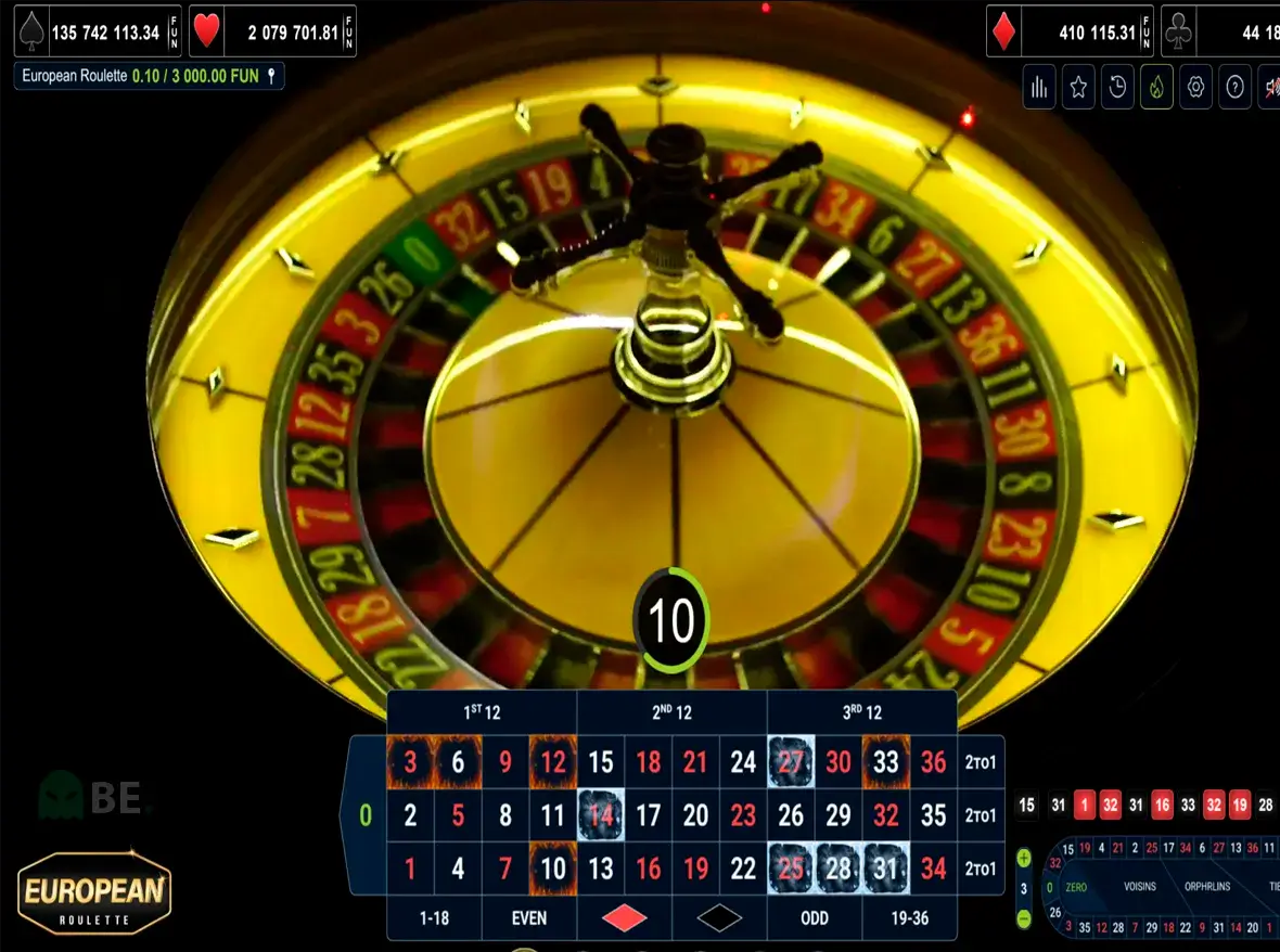 Европейска рулета Amusnet