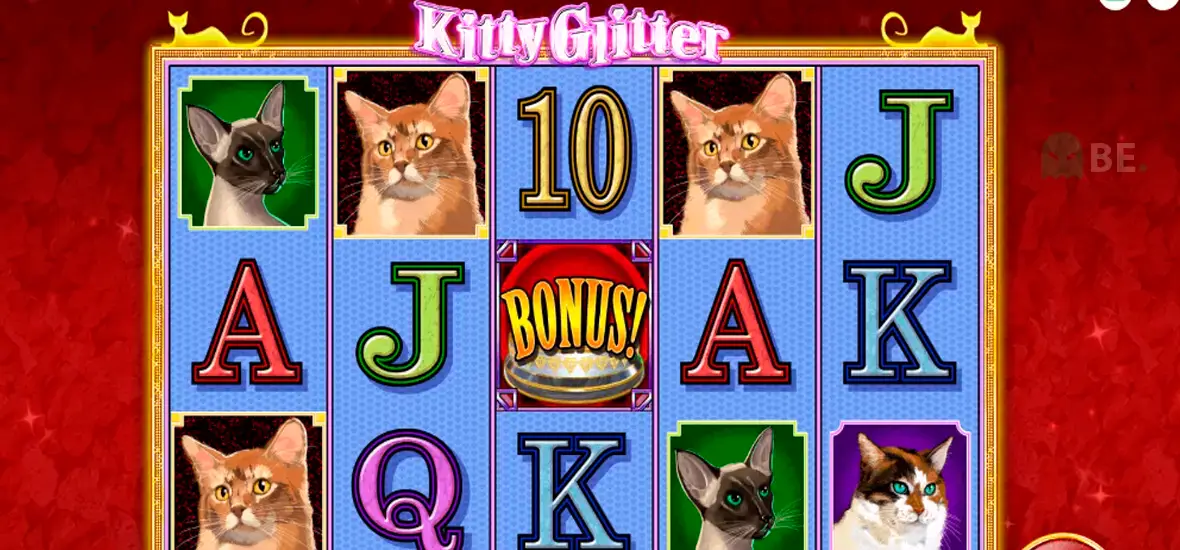 Kitty Glitter слот игра - дизайн
