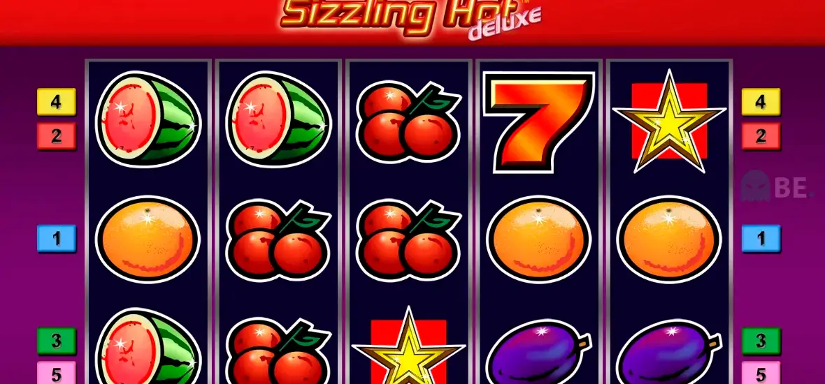 Sizzling Hot Deluxe онлайн слот - дизайн