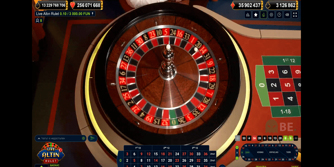 стратегия за онлайн казино рулетка със залози в Winbet Live Casino